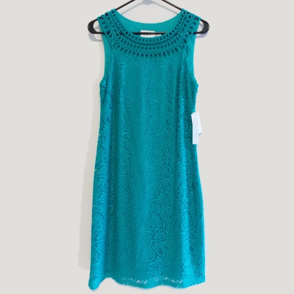 eliza j teal dress